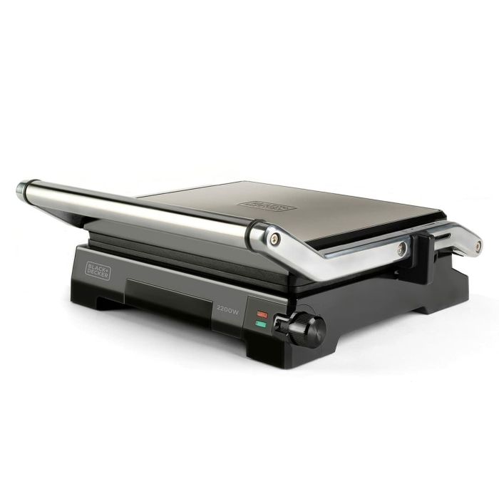 Machine à sandwich Black & Decker BXGF2200E Noir Aluminium 2200 W 3