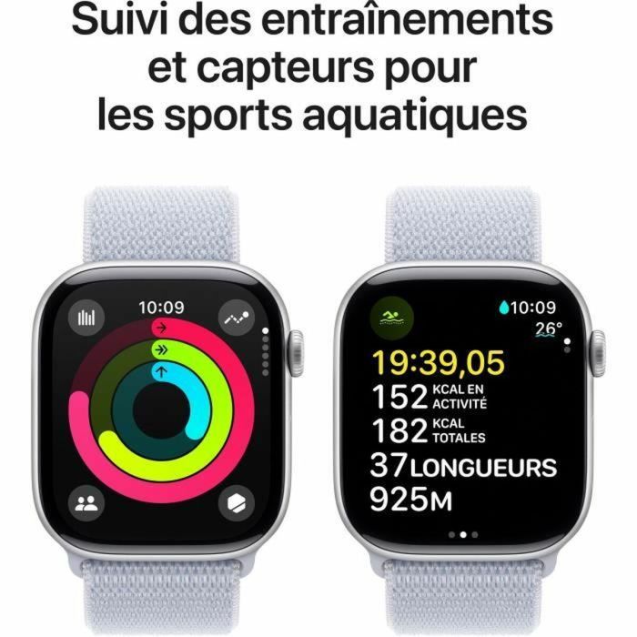 Montre intelligente Apple Series 10 GPS Argent 1,96" 46 mm 3