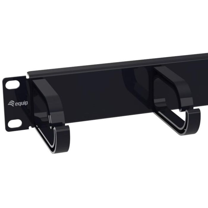 Equip Kabeldurchführung 10" 1HE 3x Plastikringe schwarz 1