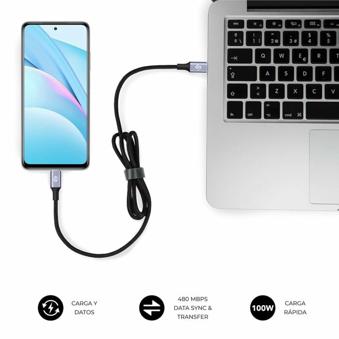 Câble HDMI Subblim SUBCAB-C10002 Noir 2 m 6