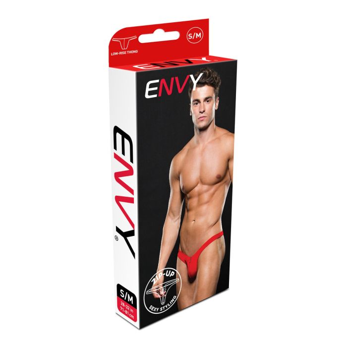 Tanga Lowrise Envy Zip Rouge L/XL 3