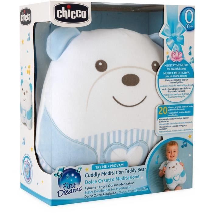 Peluche tendre Ourson - CHICCO - Bleu - Des la naissance 3 Peluche tendre Ourson - CHICCO - Bleu - Des la naissance 3