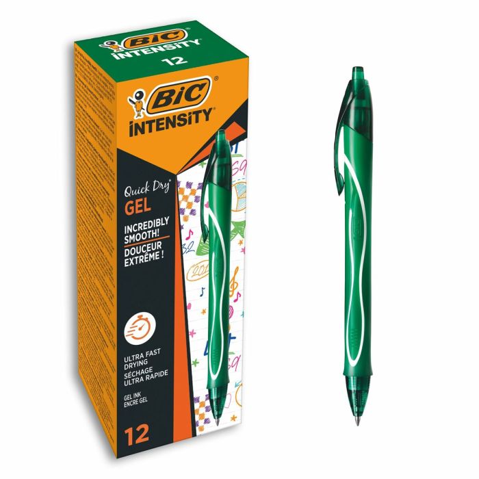 Stylo gel Bic Gel-Ocity Quick Dry Vert 0,3 mm (12 Unités) 1 Stylo gel Bic Gel-Ocity Quick Dry Vert 0,3 mm (12 Unités) 1