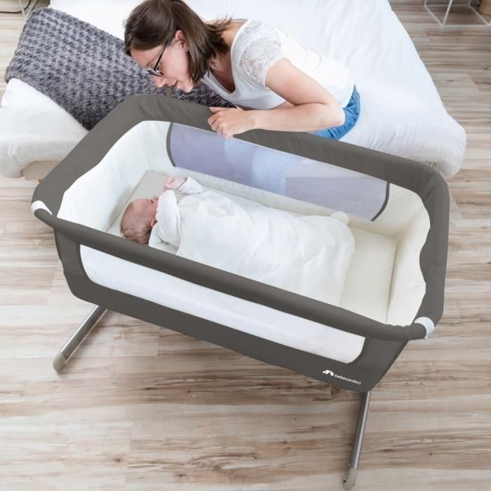 BEBECONFORT CALIDOO lit cododo, berceau bébé, lit bébé, de la naissance jusqu'a 9 kg, Tinted graphite 2 BEBECONFORT CALIDOO lit cododo, berceau bébé, lit bébé, de la naissance jusqu'a 9 kg, Tinted graphite 2