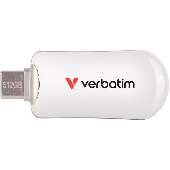 STICK 512GB Verbatim Plectra White USB-C Flash Drive 30231