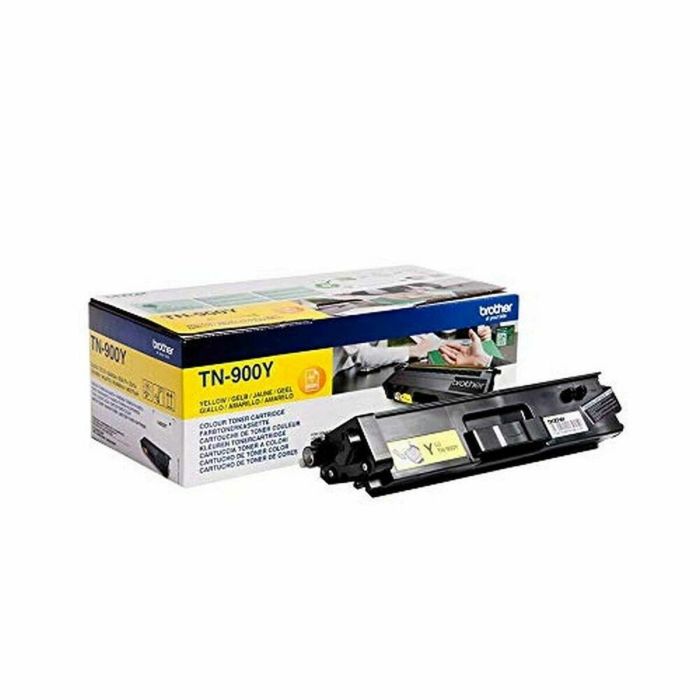 Toner original Brother TN-900Y Jaune Noir 1