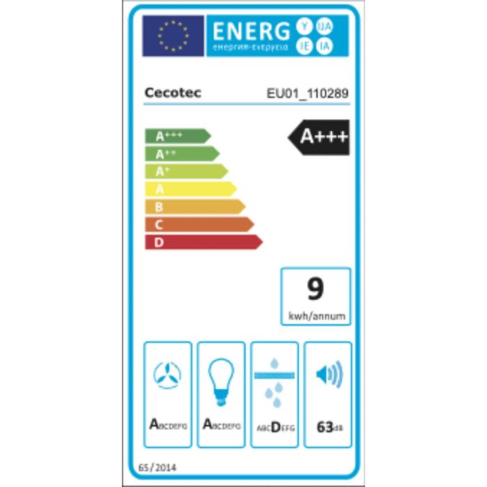 Hotte standard Cecotec Flux PT 504400 Acier 1 Hotte standard Cecotec Flux PT 504400 Acier 1