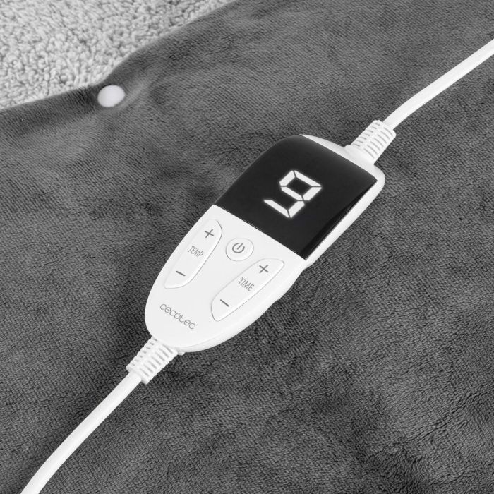 Chauffe-pieds Cecotec HeatConfort FootWarmer Deluxe 55 x 45 cm Gris Polyester 2 Chauffe-pieds Cecotec HeatConfort FootWarmer Deluxe 55 x 45 cm Gris Polyester 2