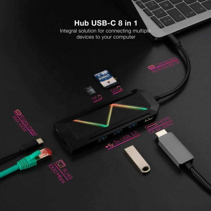 Hub USB NANOCABLE 10.16.0801 1