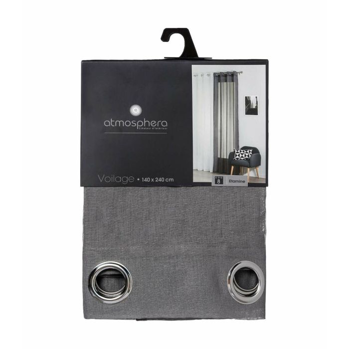 Rideau Atmosphera VISOR TRANSPARENTE Vison Polyester (240 x 140 cm) 3