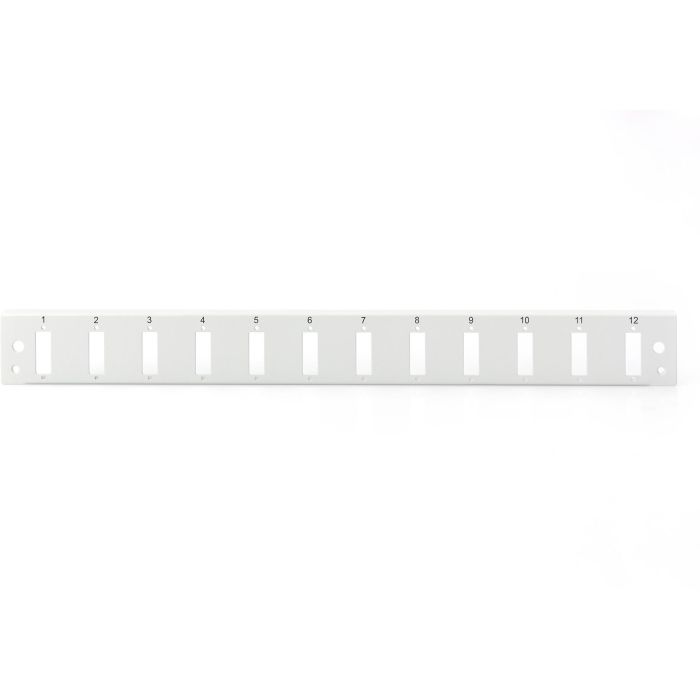 Digitus - Panneau avant de boîtier d'épissures fibre optique 1U, 12 ports SC DX, verrouillage rapide, gris