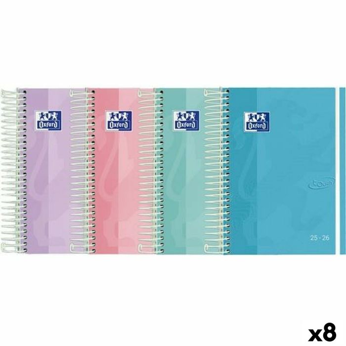 Agenda Oxford TOUCH 1/8 12 x 18 cm 2025-2026 (8 Unités)