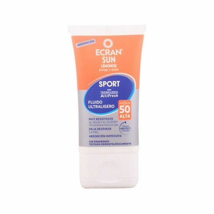 Ecran SUNNIQUE SPORT Fluide Visage SPF50 40 ml avec technologie ActiFresh