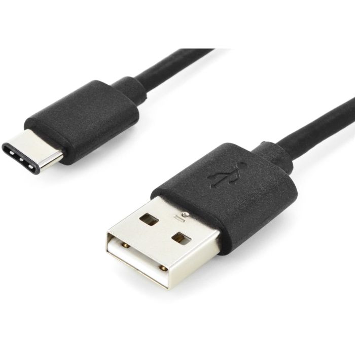DIGITUS USB 2.0 Verbindungskabel Typ C -A St/St 1,8m, sw 3