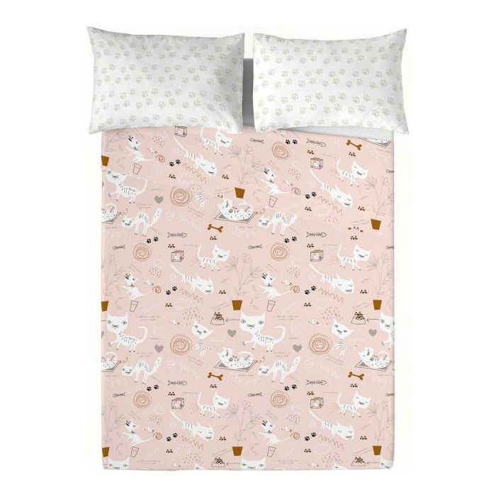 Jeu de draps Panzup Gatos 4 Lit king size 260 x 270 cm 0 Jeu de draps Panzup Gatos 4 Lit king size 260 x 270 cm 0