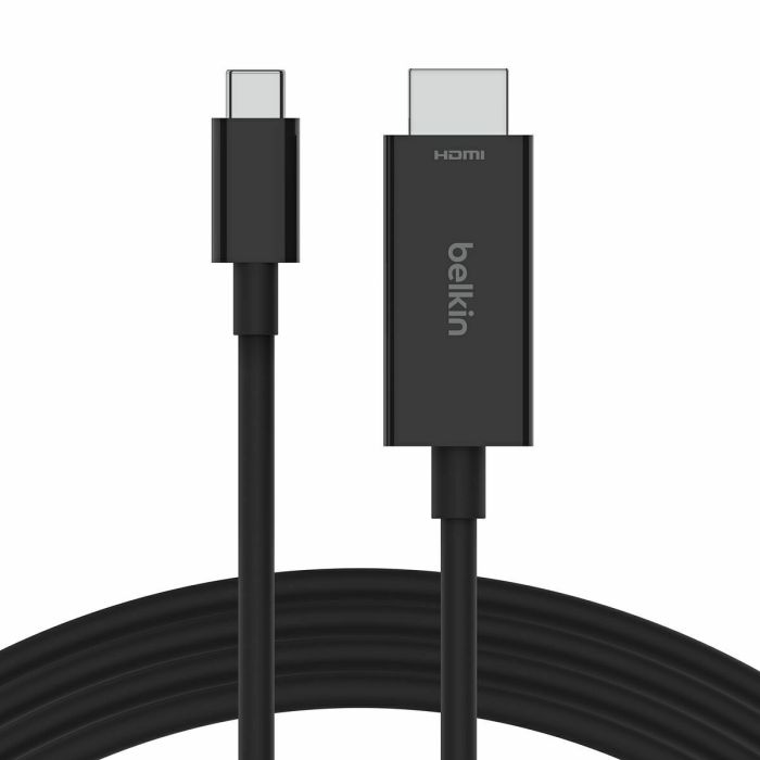 Câble USB-C vers HDMI Belkin AVC012bt2MBK Noir 2 m 0 Câble USB-C vers HDMI Belkin AVC012bt2MBK Noir 2 m 0