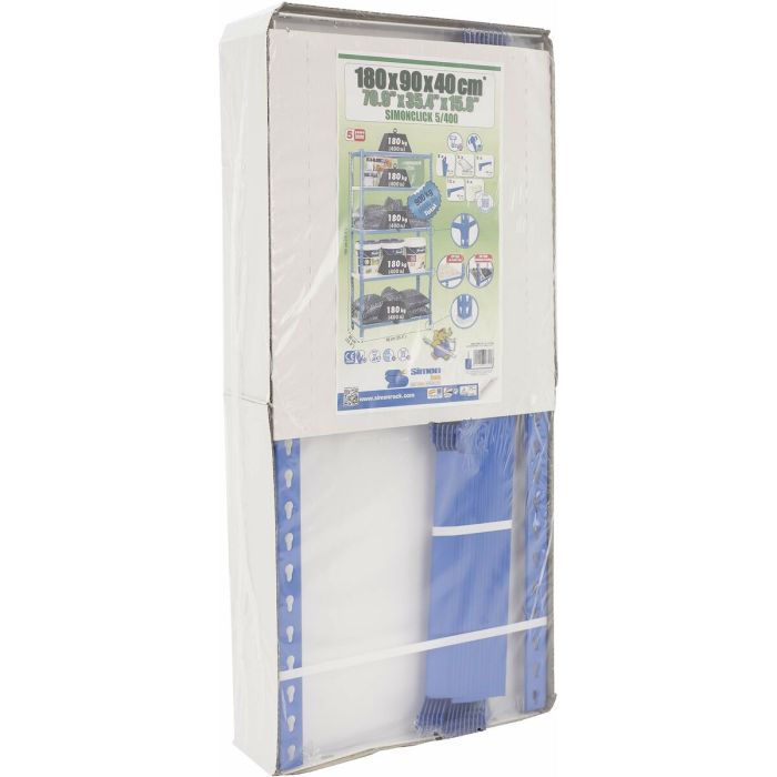 Étagère Simon Rack Simonclick 5/400 Métal 180 x 90 x 40 cm 5 Etagères 4 Étagère Simon Rack Simonclick 5/400 Métal 180 x 90 x 40 cm 5 Etagères 4