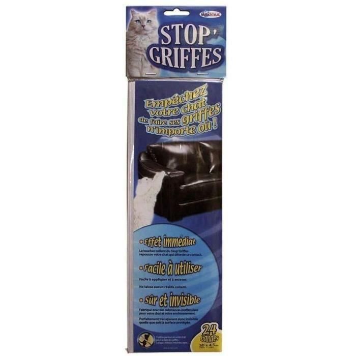 Bandes Stop'Griffes - MUZO - x24 - Transparent - Anti-griffes - Inoffensif pour les animaux 0 Bandes Stop'Griffes - MUZO - x24 - Transparent - Anti-griffes - Inoffensif pour les animaux 0