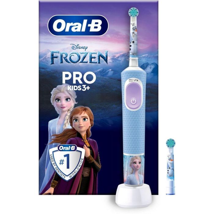 Brosse à dents électrique Oral-B Frozen Noir Multicouleur (2 Pièces) (2 Unités) 15