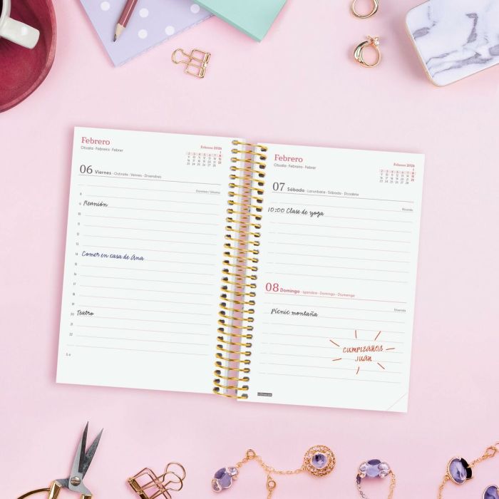 Agenda Finocam DESIGN COLLECTION Goldy 11,7 x 18,1 cm 2026 2