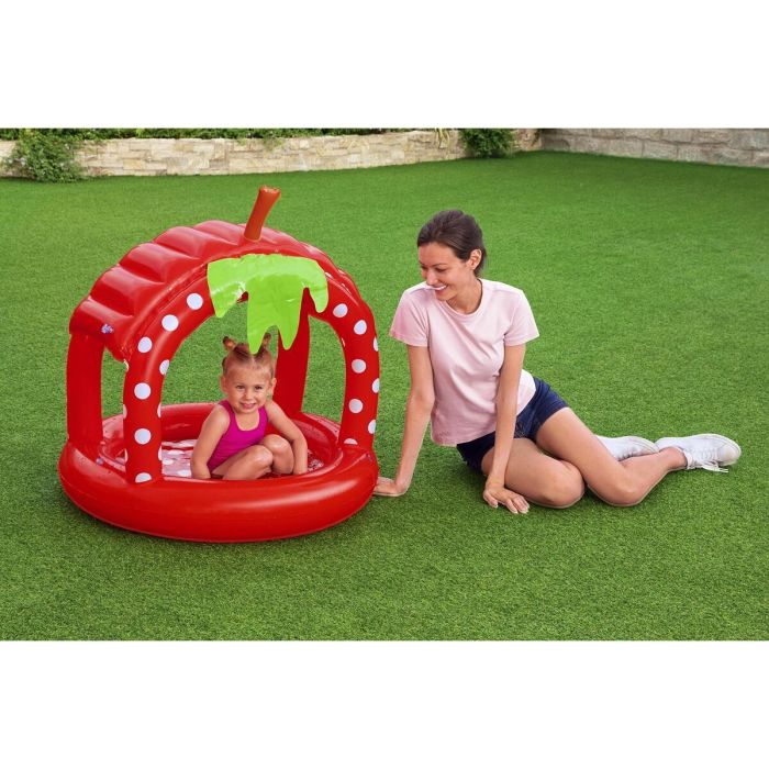 Bestway Piscine Gonflable Enfant avec Toit Sol Rembourré 91x91x91 cm +2 Ans Jardin 52387 5