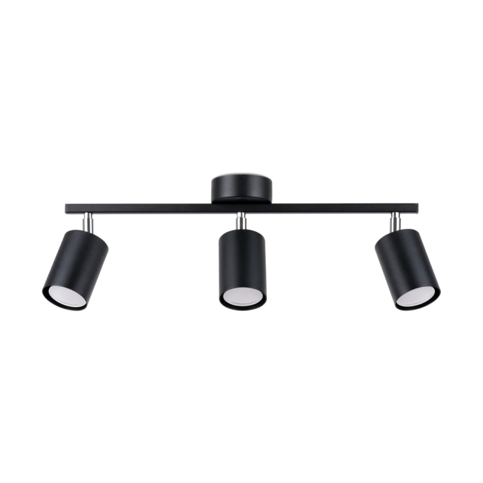 LEMMI Lustre 3 Lumières SOL-SL.1128 LED Design Minimaliste Métal Noir Blanc 9