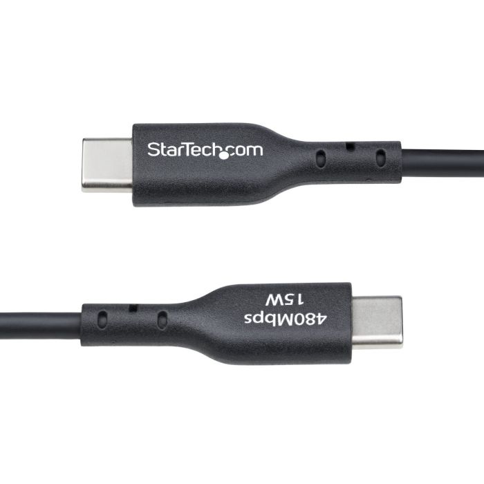 Câble USB Startech USB2AC1MNC Noir 1 m 1