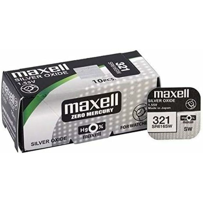 Pile bouton Maxell SR616SW 321 1,55 V Piles Bouton 1