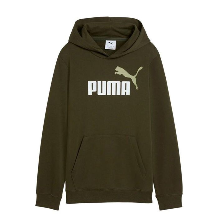 Sweat à capuche enfant Puma Essentials 2 Color No.1 Log Vert foncé Olive L 0 Sweat à capuche enfant Puma Essentials 2 Color No.1 Log Vert foncé Olive L 0