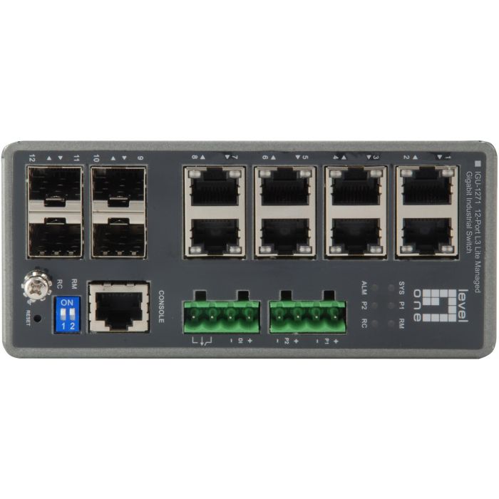 Switch 8x GE IGU-1271 4xGSFP 8xPoE 1