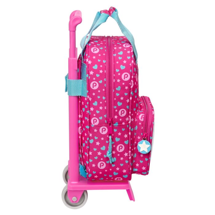 Cartable à roulettes Pinypon Bleu Rose 20 x 28 x 8 cm 2