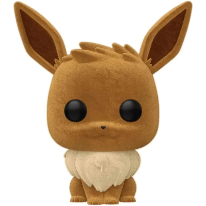 Funko Pop! Pokémon Évoli Floqué Figurine en Vinyle Édition Velours Spéciale pour Collectionneur