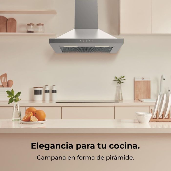 Hotte standard Cecotec Flux PT 604000 Acier 4