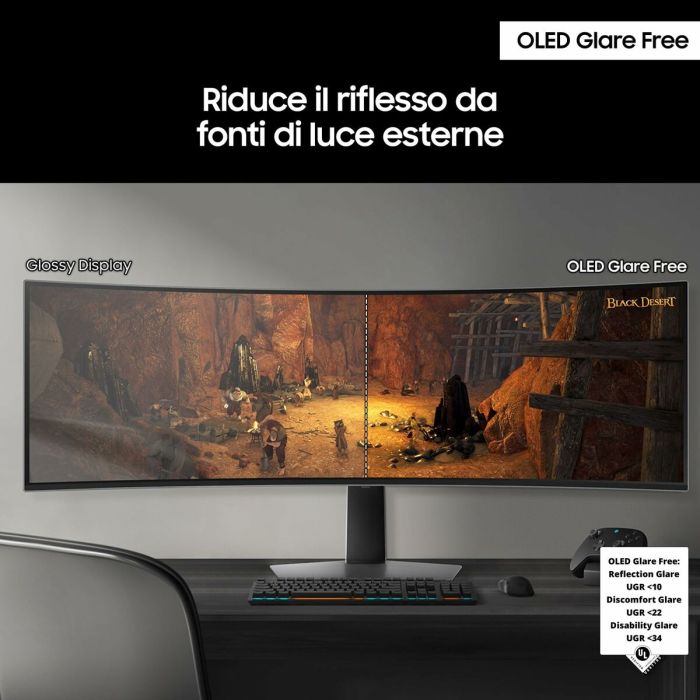 Écran Samsung Odyssey OLED G9 S49DG934SU 49" UltraWide Dual Quad HD 11