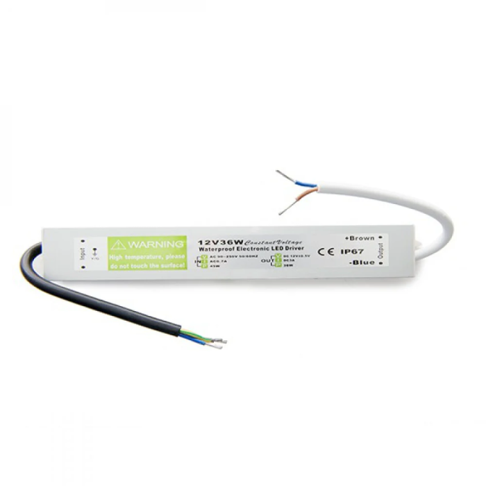 BX3 LIGHT - Transformateur Secteur Alimentation AC/DC 230V AC 12V DC 30W IP67 - BX3-NK-TR-12VDC30EIP - Pour Bandes LED Extérieur Résistant à l'Eau