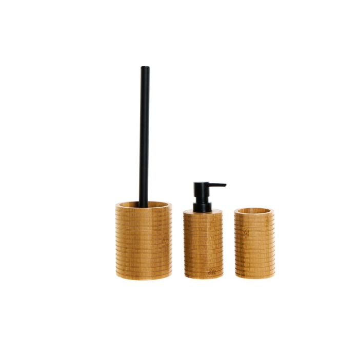 Ensemble de Bain DKD Home Decor Noir 7 x 7 x 16,5 cm Naturel (3 Pièces) 0 Ensemble de Bain DKD Home Decor Noir 7 x 7 x 16,5 cm Naturel (3 Pièces) 0