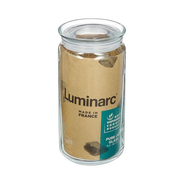 Tarro Hermetico con Tapa Vidrio Pav Luminarc 1,5 L 4 Tarro Hermetico con Tapa Vidrio Pav Luminarc 1,5 L 4