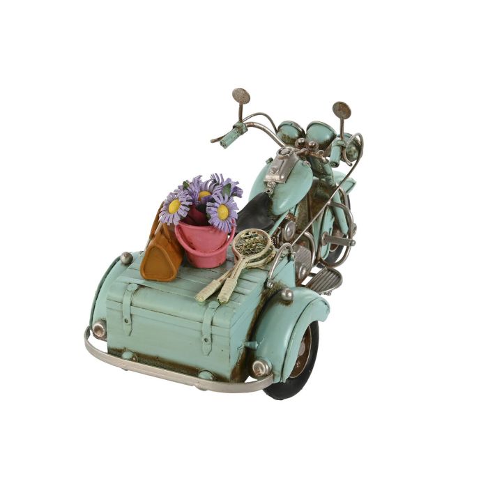 Figurine Décorative Home ESPRIT Bleu Orange Vintage 22 x 10,5 x 11,5 cm (2 Unités) 1