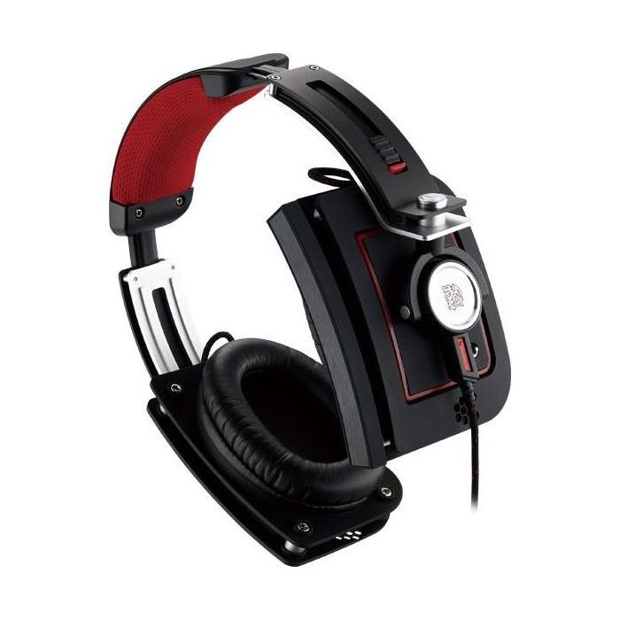 Thermaltake Level 10 M Casque Gaming Filaire avec Micro à Suppression de Bruit et Connectivité USB, Noir, Circum-aural, Réponse en Fréquence 10-22000 Hz