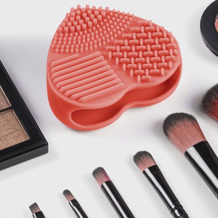 Nettoyeur pour pinceaux de maquillage Heart InnovaGoods 6 Nettoyeur pour pinceaux de maquillage Heart InnovaGoods 6