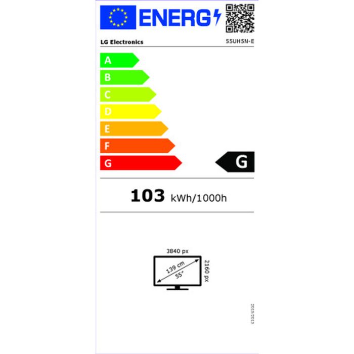 Moniteur Videowall LG 55UH5N-E.AEU 4K Ultra HD 55" 2