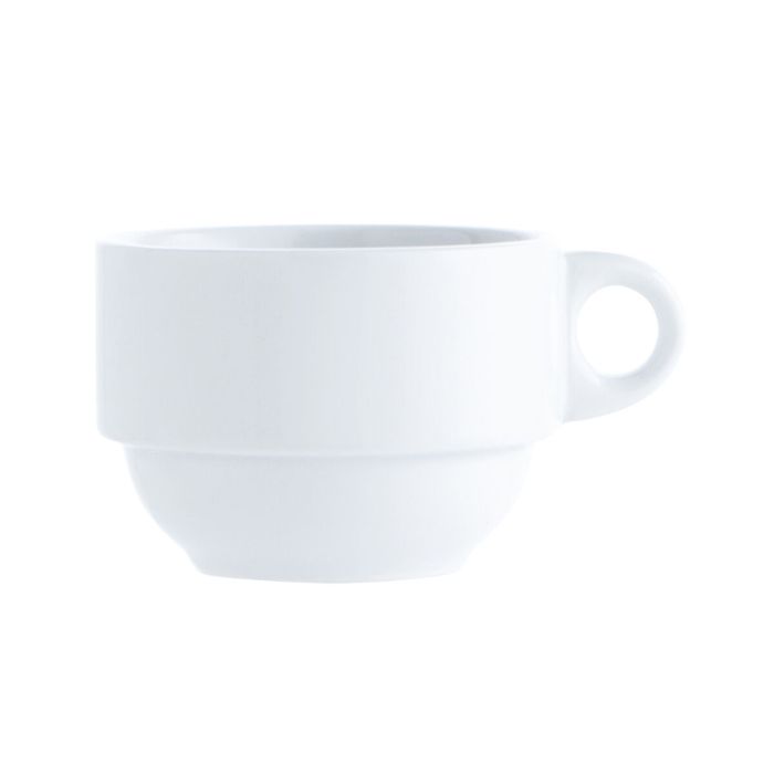 Tasse de café et de thé Quid Basic Blanc 250 ml (12 Unités) 2 Tasse de café et de thé Quid Basic Blanc 250 ml (12 Unités) 2