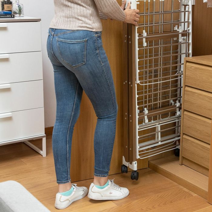 Étendoir Pliant Vertical à Roulettes Dreeyl InnovaGoods 38 Barres 6 Étendoir Pliant Vertical à Roulettes Dreeyl InnovaGoods 38 Barres 6