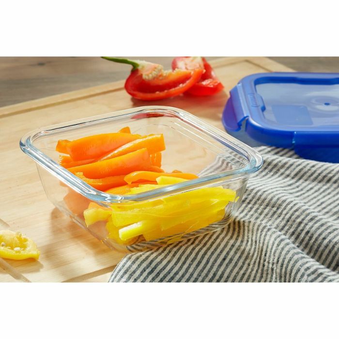 Récipient de Conservation des Aliments Pyrex Bleu Transparent 800 ml (2 Unités) 7