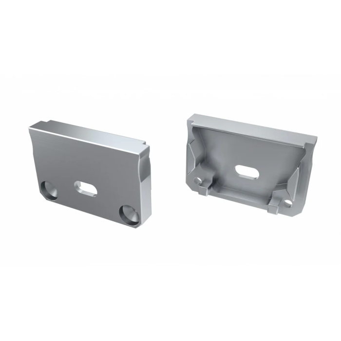 Tapón Final Perfil Tipo SILEDA Aluminio Plata - End Cap Profile SILEDA 5