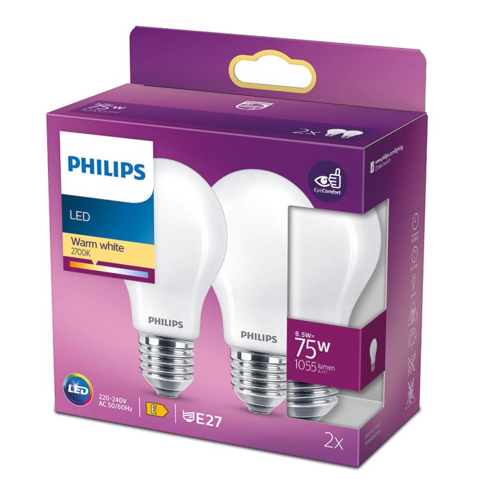 Lampe LED Philips Blanc E27 1 Lampe LED Philips Blanc E27 1