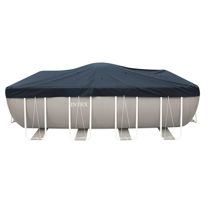 Intex Bâche d'Hivernage Renforcée pour Piscine Tubulaire Rectangulaire 732 x 366 cm - Protection Triple Épaisseur Polyéthylène Recyclé Anti-UV avec Corde Intex Bâche d'Hivernage Renforcée pour Piscine Tubulaire Rectangulaire 732 x 366 cm - Protection Triple Épaisseur Polyéthylène Recyclé Anti-UV avec Corde