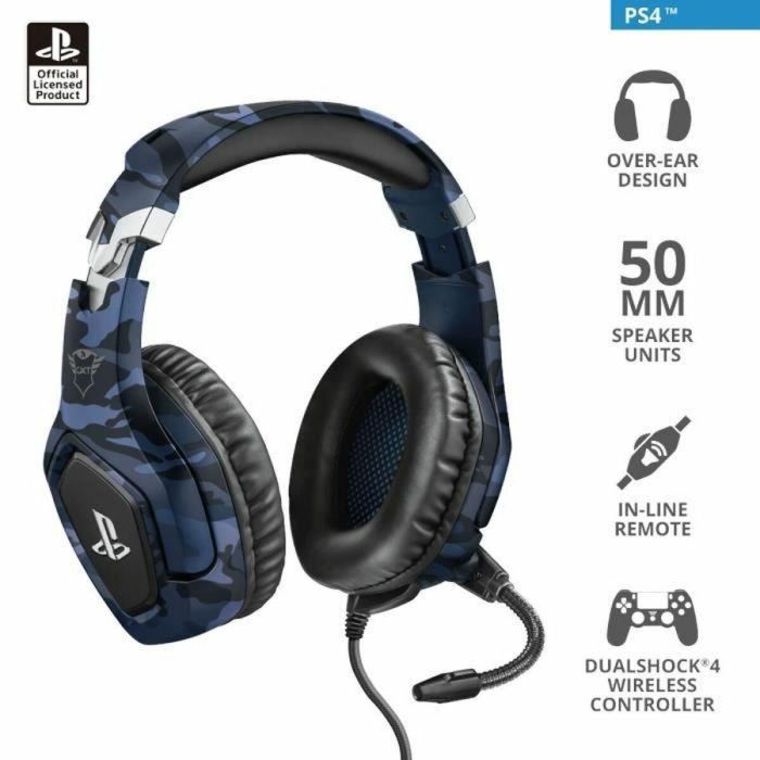 Casque Trust GXT 488 Forze PS4 Bleu 12 Casque Trust GXT 488 Forze PS4 Bleu 12