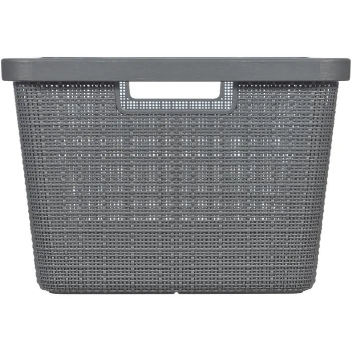 Curver Panier à linge en jute Gris 46 L CUR3253928091026 4