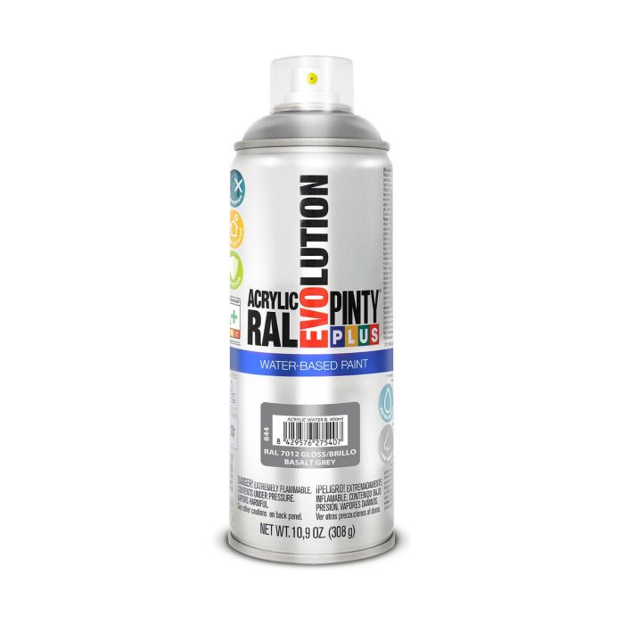 Peinture en spray Pintyplus Evolution RAL 7012 400 ml Base d'eau Basalt Grey 0 Peinture en spray Pintyplus Evolution RAL 7012 400 ml Base d'eau Basalt Grey 0